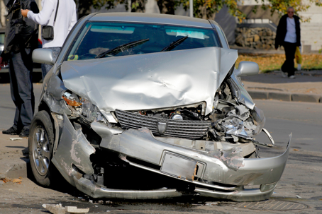 Traffic accident. Car crash