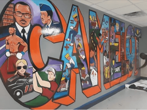 ​​​​Local artist, Carter J. Mural